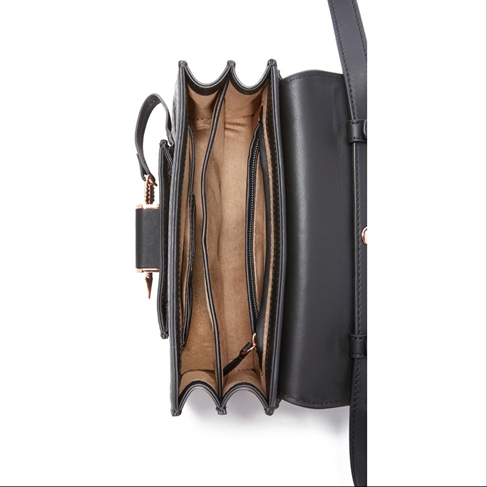 Mackage Rubie Top Handle Gold Arrow Bag EUC - Picture 4 of 14